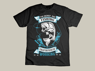 custom Fishing t-shirt design