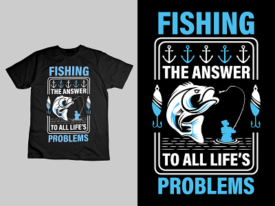 custom Fishing t-shirt design