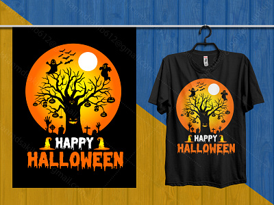 Halloween T-Shirt Design design graphic design hal halloween halloween tshirts he illustration logo t shirt t shirt design t shirt design t shirts vector