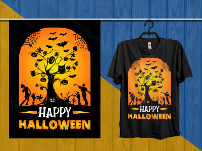 Halloween T-Shirt Design branding design graphic design halloween halloween t shirt design halloween tshirts joke t shirt t shirt design vector