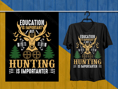 Hunting T-Shirt Design design graphic design hunter hunting hunting t shirt design hunting t shirts t shirt t shirt design vector