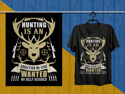 Hunting T-Shirt Design design graphic design hunting hunting t shirt design hunting t shirts rifle t shirt t shirt design
