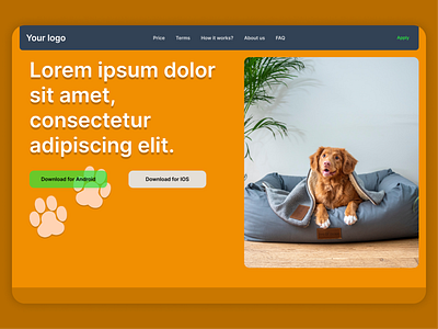 Website design for buying dogs🐶 clean dailyui design minimal ui ux web web design website