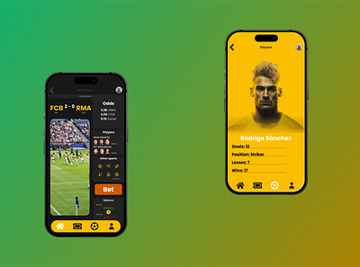 Soccer Betting App Design⚽ app clean dailyui design minimal mobile ui ux