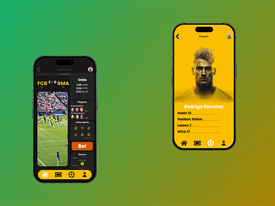 Soccer Betting App Design⚽