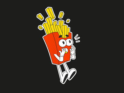 West Bang - French fries adobe illustrator character design graphic design illustration vector