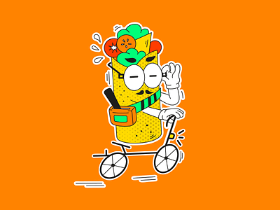 West Bang - Burrito adobe illustrator character design graphic design illustration vector