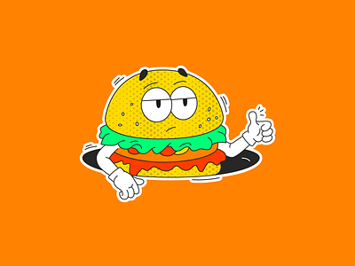 West Bang - Burger adobe illustrator cartoon character design graphic design illustration vector