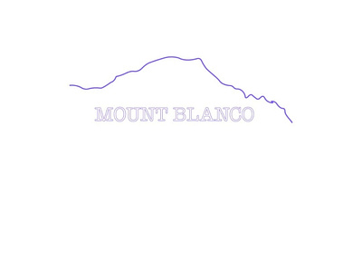 Mount Blanco branding design graphic design illustration