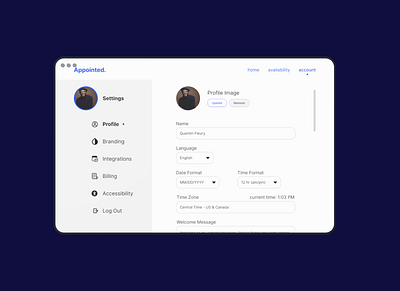 Daily UI Challenge 007 - Settings design ui ux