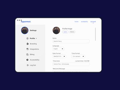 Daily UI Challenge 007 - Settings