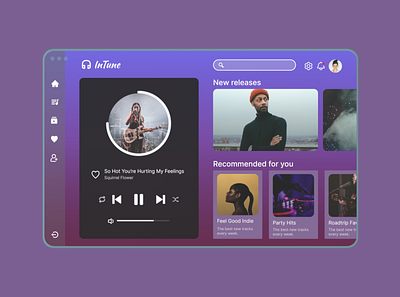 Daily UI Challenge 009 - Music Player design ui ux