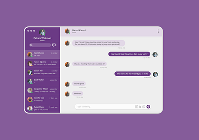 Daily UI Challenge 013 - Direct Messaging design ui ux