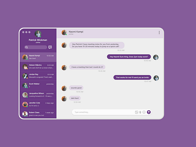 Daily UI Challenge 013 - Direct Messaging