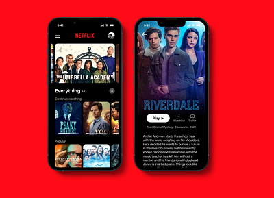 Daily UI Challenge 025 - TV App design ui ux