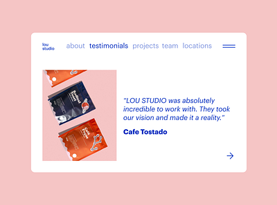 Daily UI Challenge 039 - Testimonials design ui ux