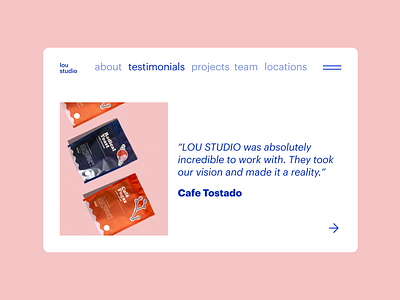 Daily UI Challenge 039 - Testimonials