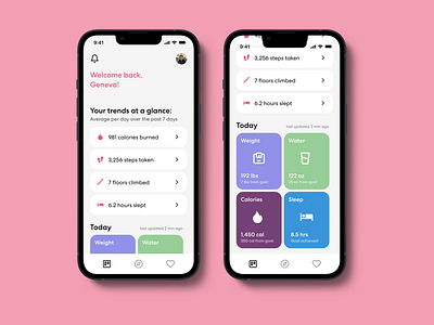 Daily UI 042 - Health Tracker