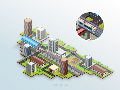 Isometric City Illustration