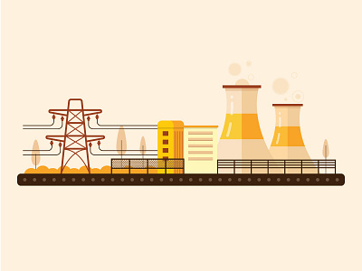 POWER GENERATION (WIP) animation electricity flat illustration india power vector yatish asthana