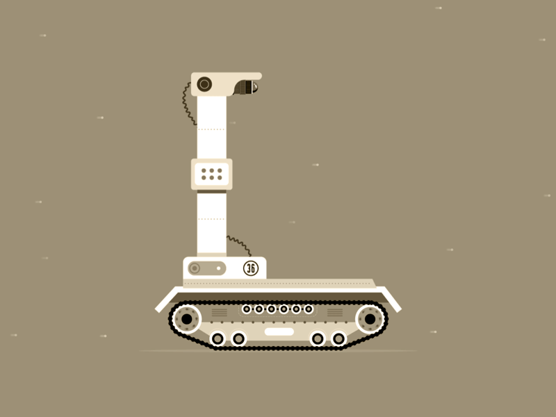 Alphabet Animation 36 days of type alphabet animation gif illustration india l nasa robot rover space yatish asthana