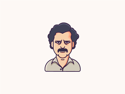 Pablo Escobar avatar character emoji icon illustration india mafia narcos netflix pablo escobar wagner moura yatish asthana