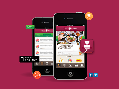 Check Please app chile design food hellopin iphone ui ux