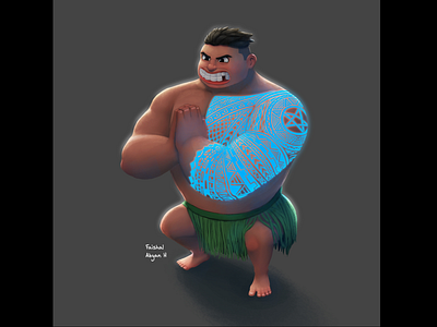Hawaian animation characterconcept characterdesign design digitalpainting illustration
