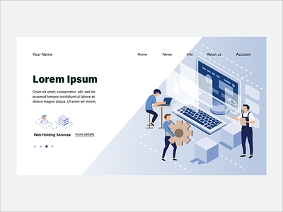 web development landing page