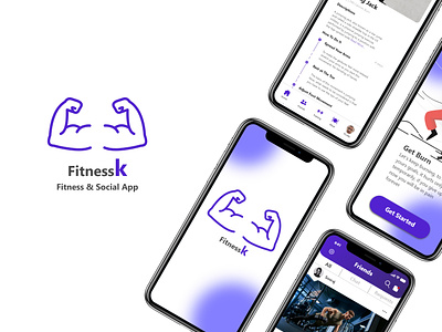 Fitnessk UI/UX case study fitness&social App