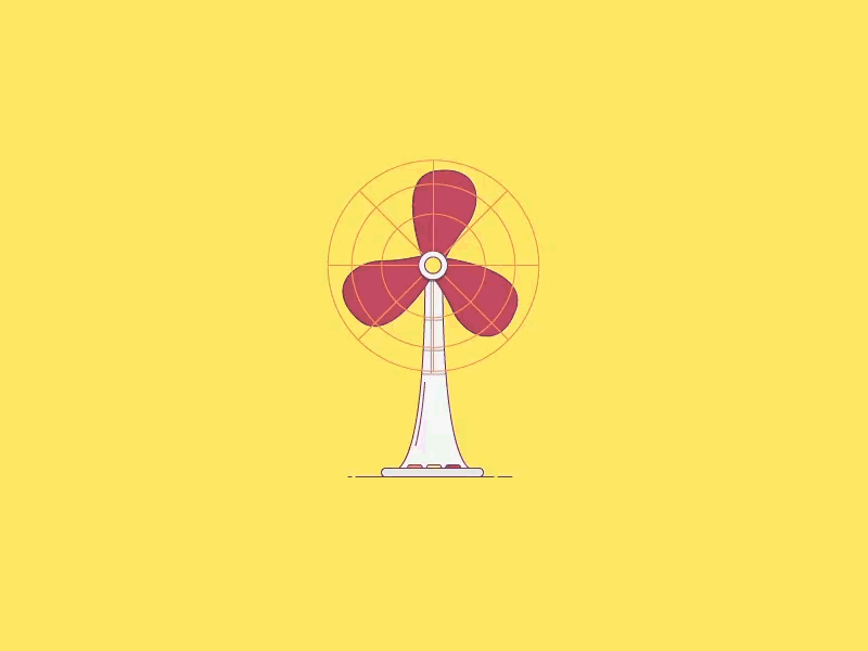 Fan for Summer gif illustrator