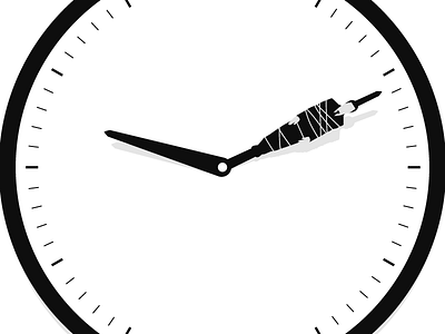 No time black business illustration time white