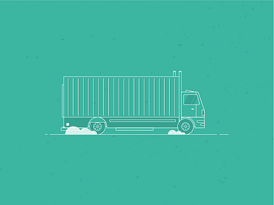 Fraikin - Truck color design icon illustration motion truck