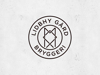 Lidbhy Gård Bryggeri beer branding brewery lockup logo norrtälje roslagen