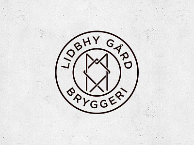 Lidbhy Gård Bryggeri beer branding brewery lockup logo norrtälje roslagen