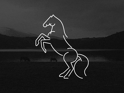 Lidbhy Gård - Prancing horse beer horse illustration lidbhy gård