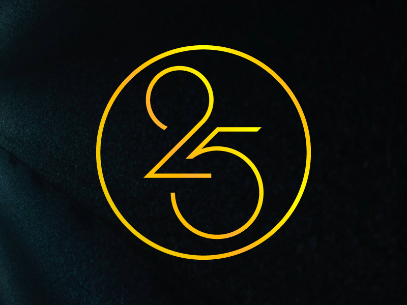 Anniversary logo 25 anniversary numbers logo