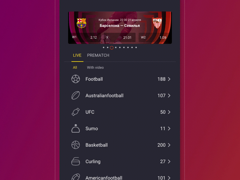 Bet App bet design ios mobile app sport