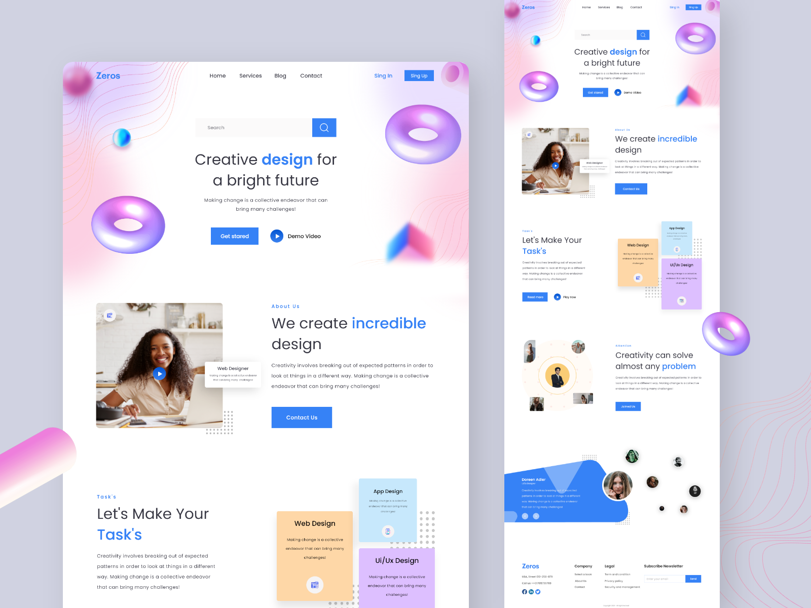 Create Web design by Stepan Bohdanovych on Dribbble