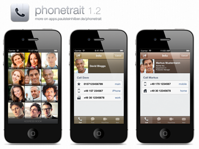 phonetrait 1.2 app glyphish icon ios iphone phonetrait ui user interface