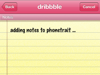 notes ios ios app notes phonetrait ui user interface