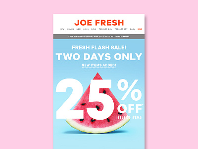 Fresh Flash Sale By Natalie Papanikolov For Loblaw Digital On Dribbble