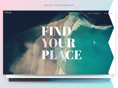 Bold Typography article blue bold concept home pink typography web