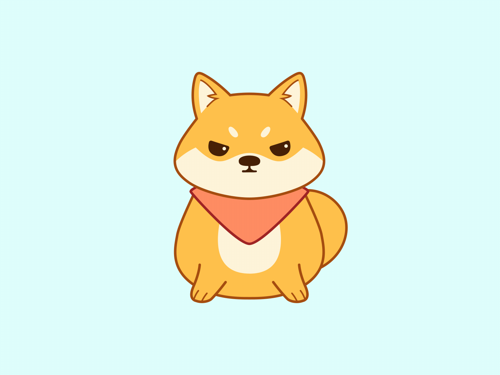 Angry Dog animal animated animation cute dog doggy motion pet puppy shiba shiba inu sticker