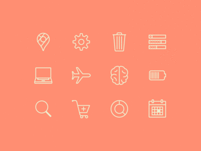 Free Animated Icons search event brain gear laptop lottie animated free motion animation icons icon