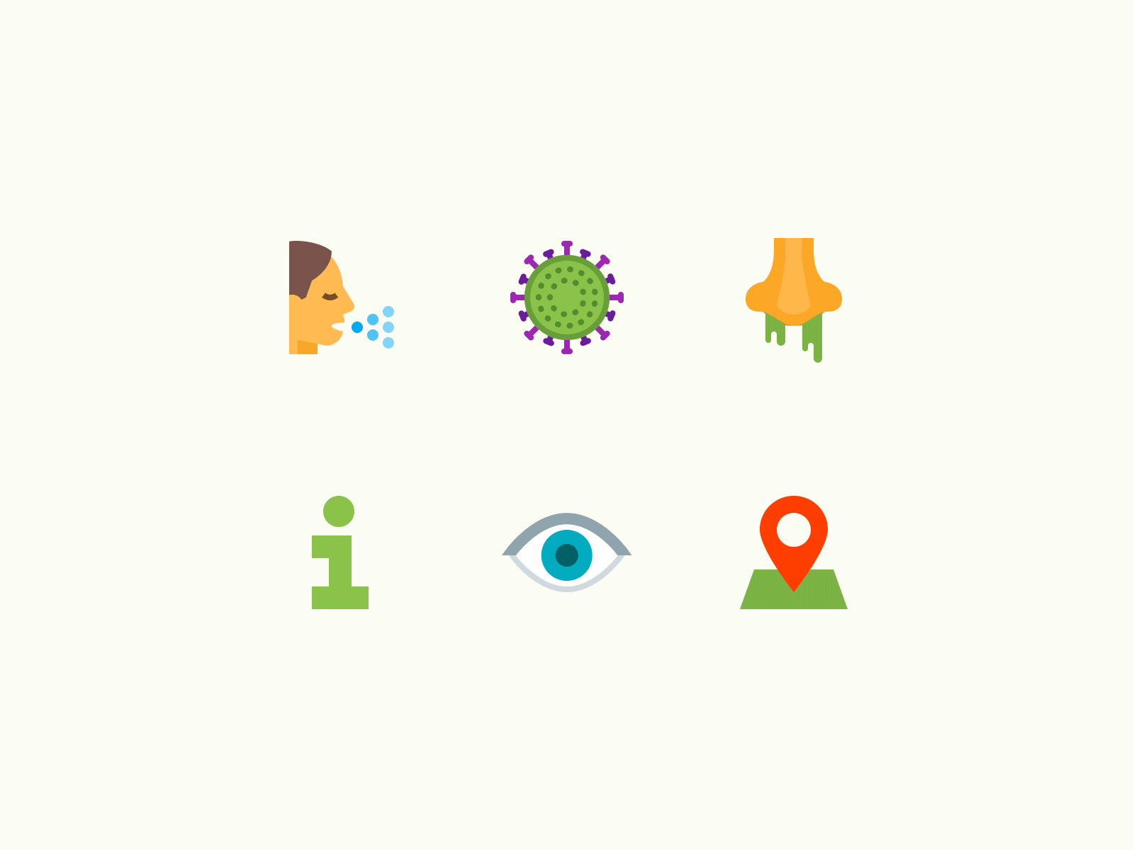 Common Things animated animation corona coronavirus eye fire icon icons motion nose sneeze virus
