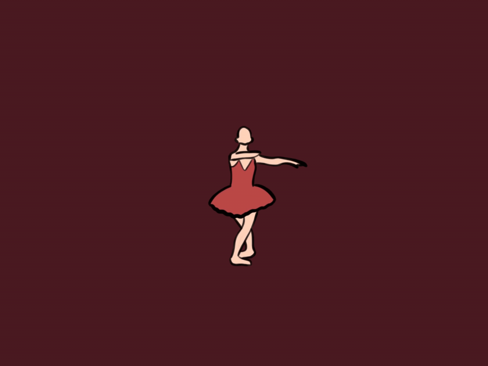Ballerina animated animation ballerina ballet cartoon dance dancer dancing hand drawn illustration motion tutu