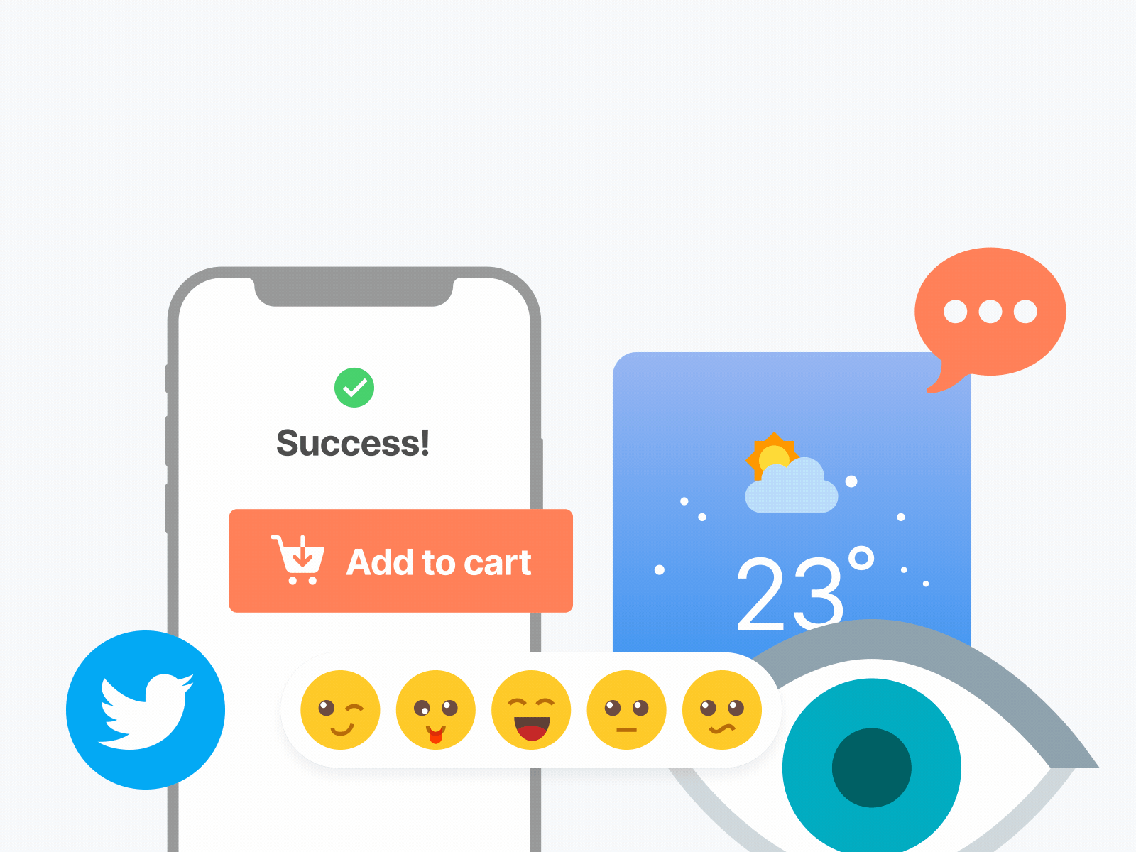 Animated Icons Release animated animation emoji eye icon icons micro interaction microinteraction motion set twitter ui