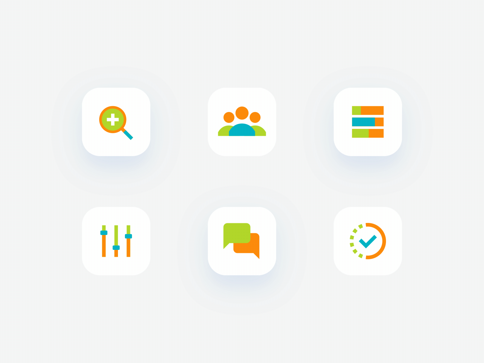 Animated Icons for UI animated animation chat icon icons json lottie microinteraction motion set success zoom
