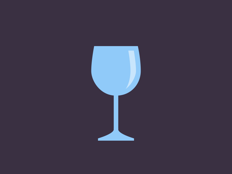 In Vino Veritas animation glass icon juice red wine